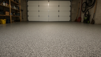 Verleihen Sie Ihrer Garage mit Steinteppich einen robusten und modernen Bodenbelag – ideal für Langlebigkeit und Pflegeleichtheit!